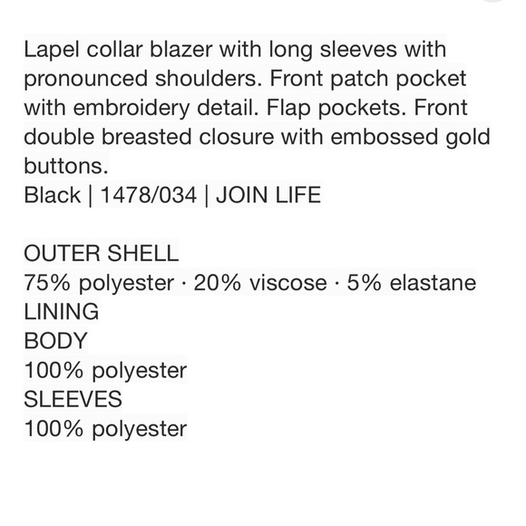 ZARA double breasted embroidery details blazer NEW🔥 - Picture 7 of 9